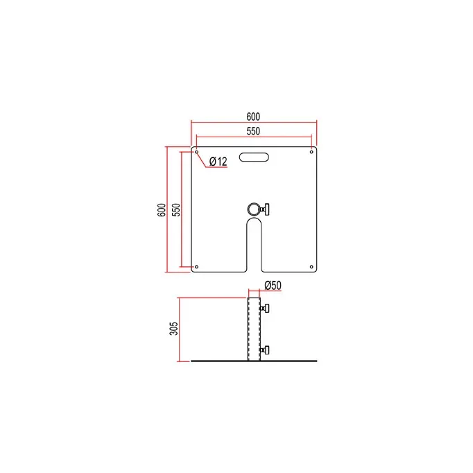 Doughty Tank Trap - Two Wheel Base - Image 2