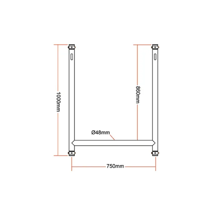 Doughty H Frame (Large) T45911 (Black) - Image 2