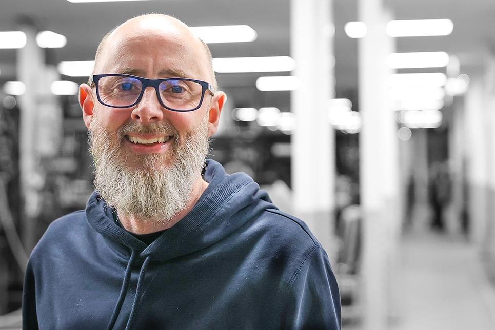 Mark Wilson in the TSL Warehouse