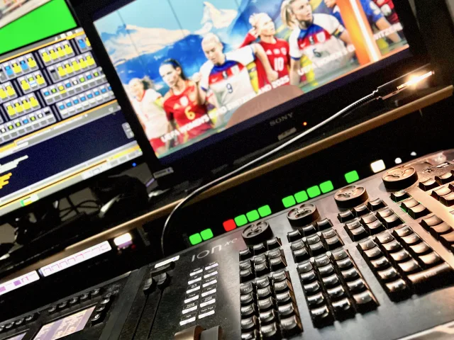 Lighting Desk at ITV studio